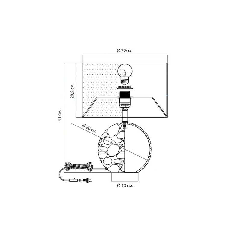 Настольный светильник Louvre Home P3018TA