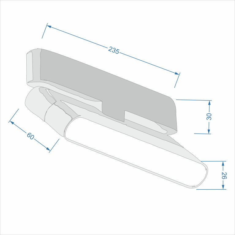 Светильник трековый ZZOK NRL12-BK-S