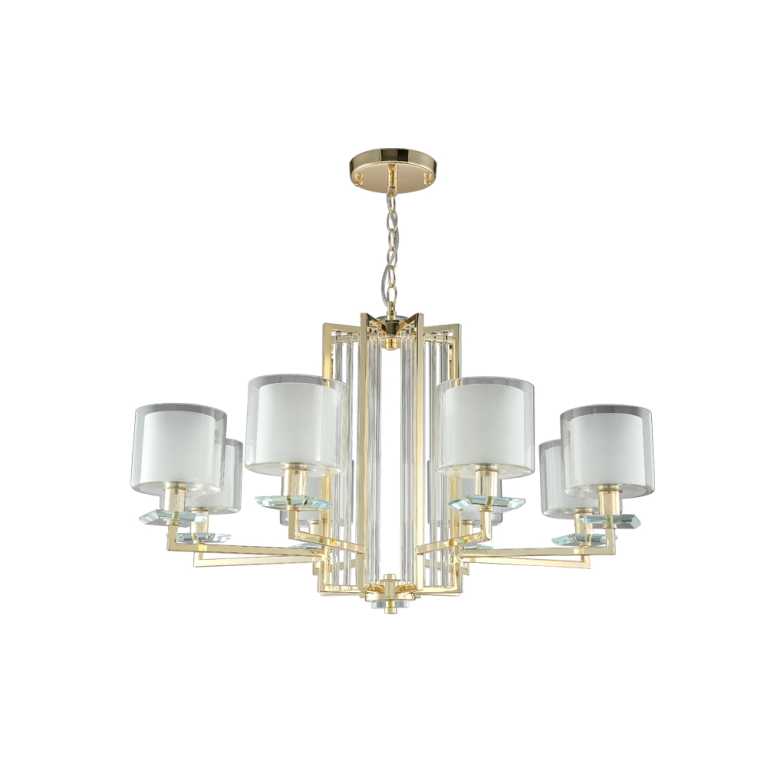  Crystal Lux NICOLAS SP-PL8 GOLD/WHITE