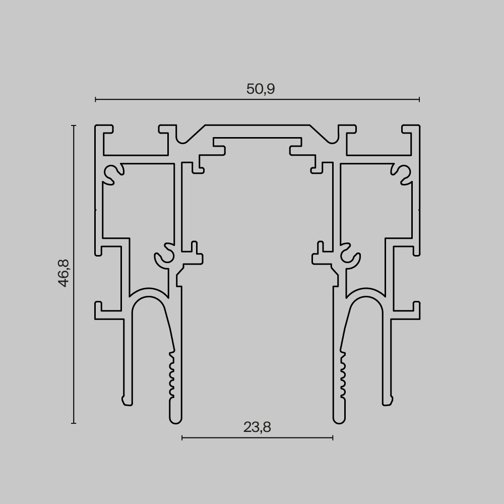 Шинопровод Maytoni Technical TRX034-SCCL-422B