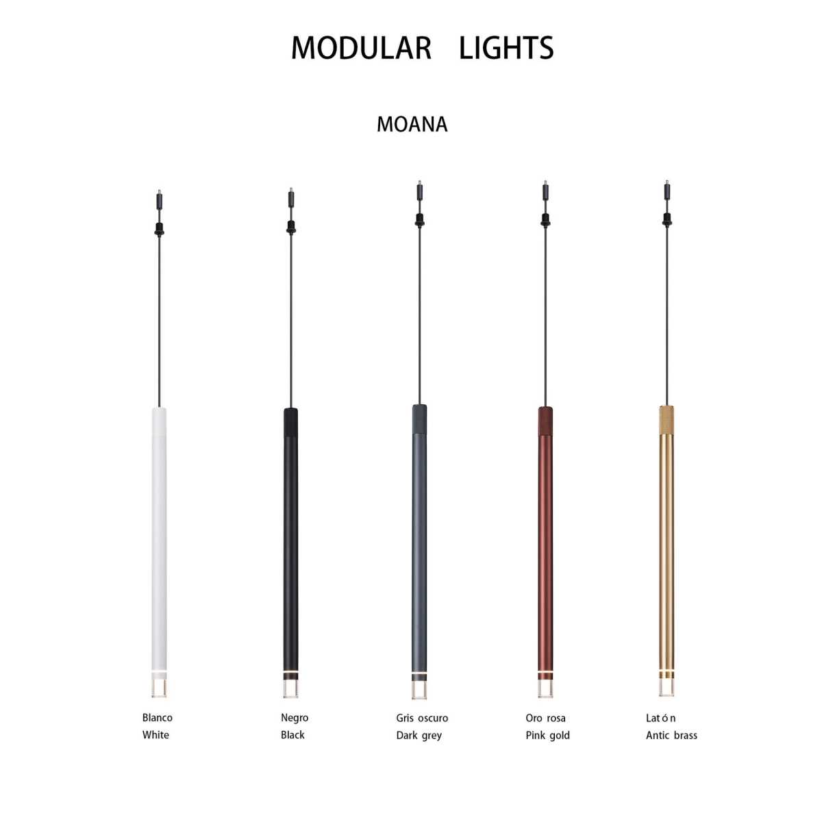 Подвесной модульный светильник без основания Mantra Moana 9339