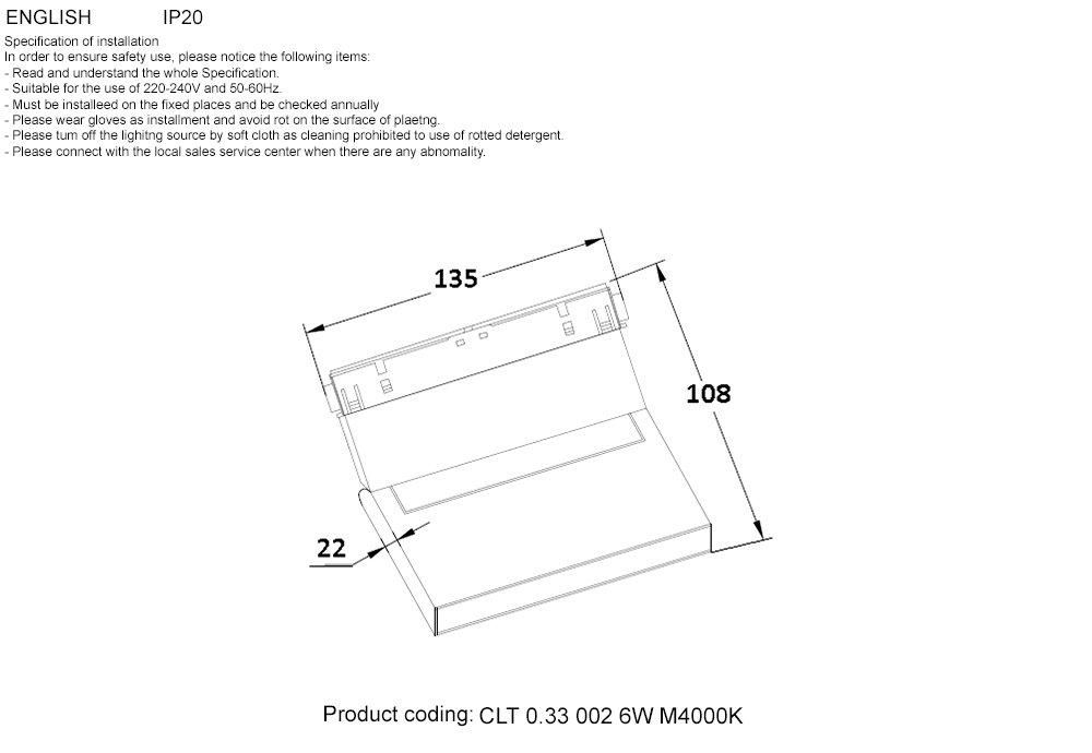 Трековый светодиодный светильник Crystal Lux Space CLT 0.33 002 6W WH M4000K