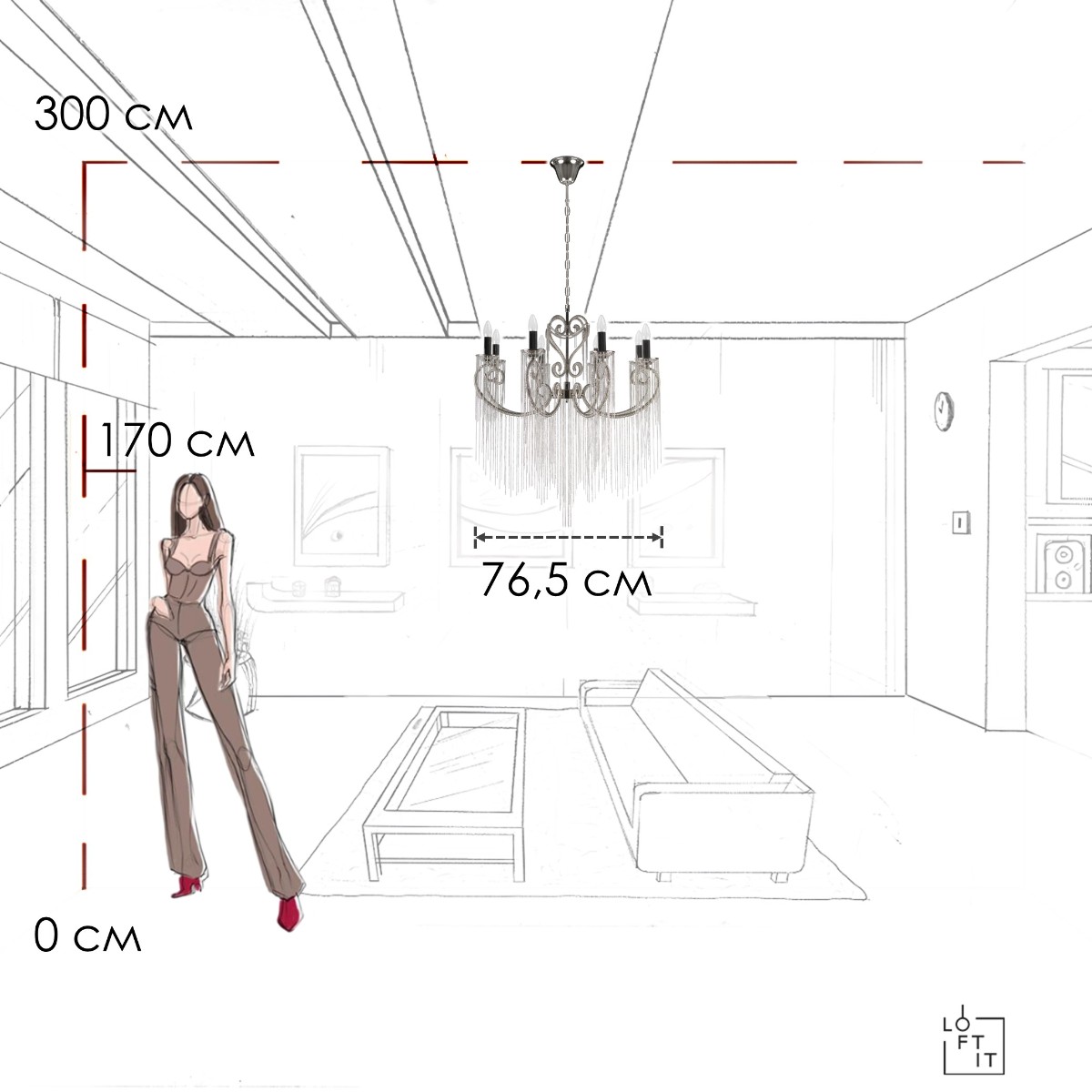Люстра LOFT IT Wonderland 10405/8