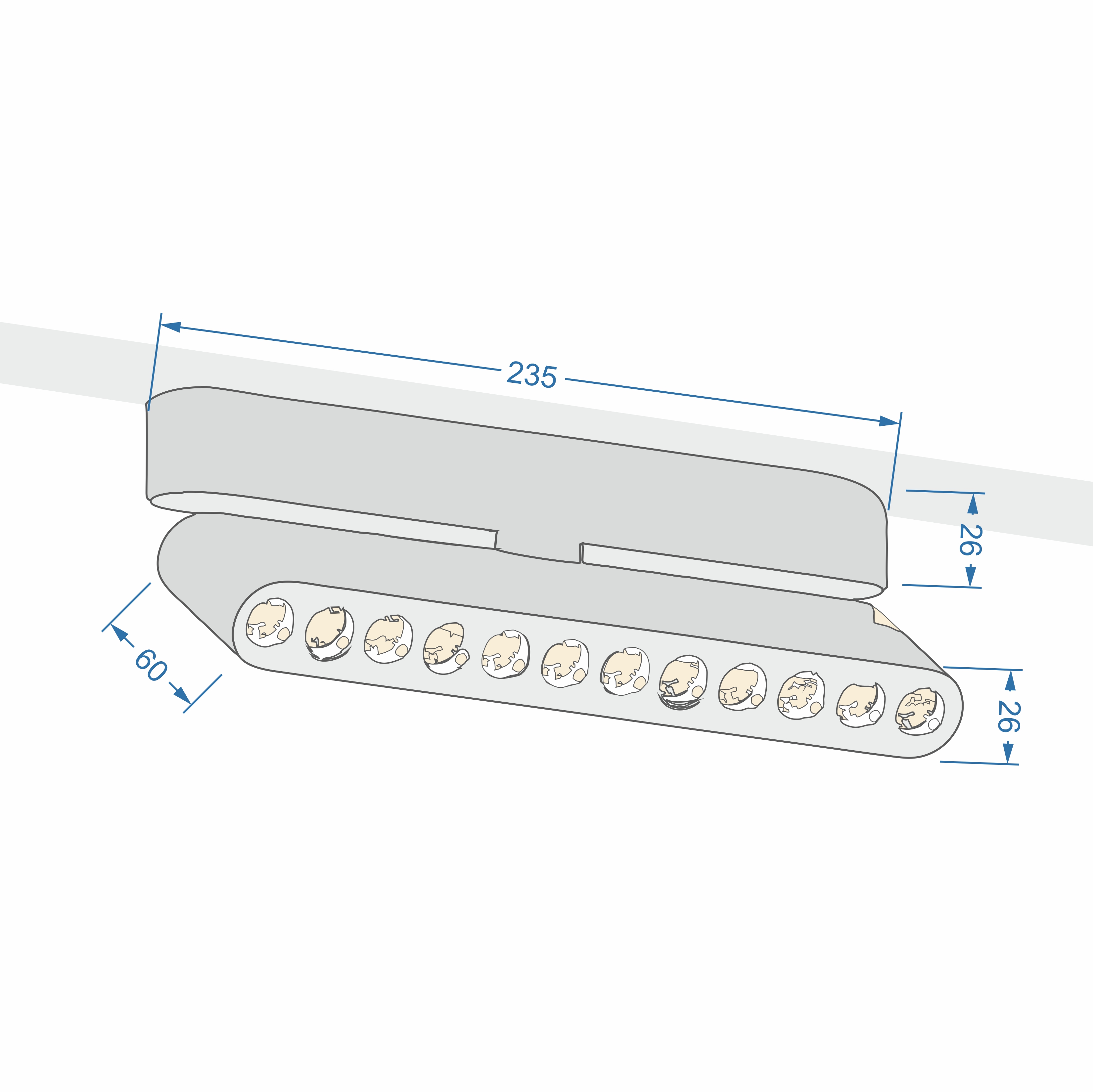 Светильник трековый ZZOK NRL12-WH-S