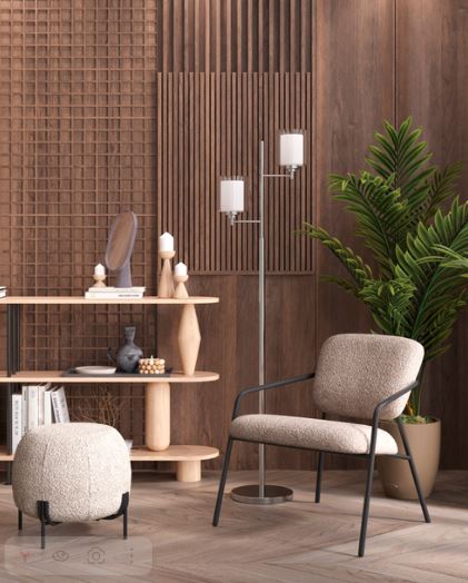 Кресло Stool Group Rooney серый