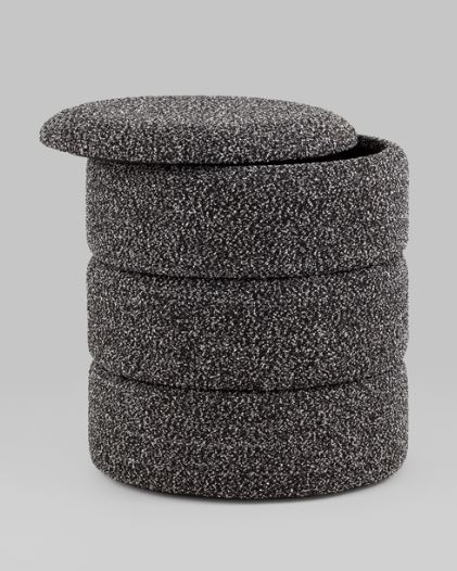 Пуф Stool Group Hive S букле черный меланж