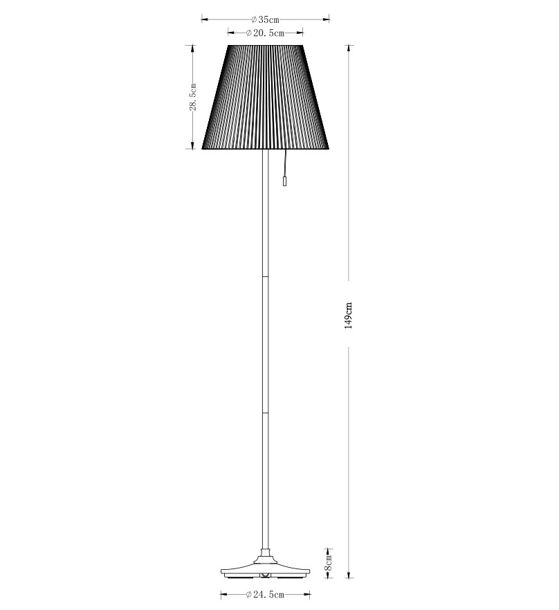 Торшер Milosh tendence 0910FL-1BK