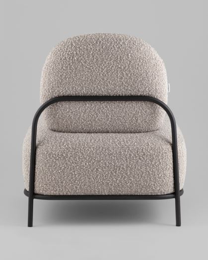 Кресло Stool Group Стоун new ткань букле серо-бежевый