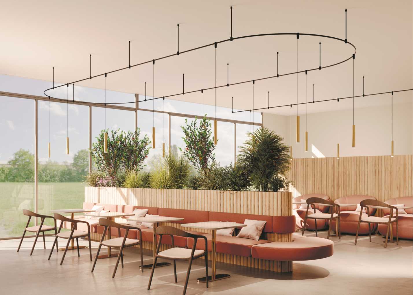 Трековый подвесной светильник Maytoni Technical Skim TR210-1-5W3K-M-BBS