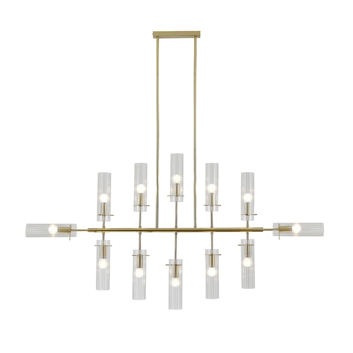 Подвесная люстра Indigo Saetta 11053/12R Gold V000565