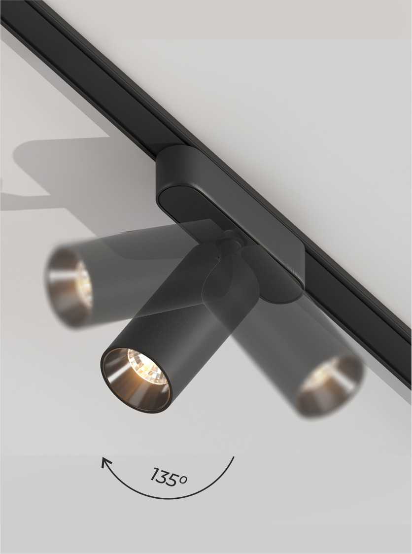 Светильник трековый ZZOK NS12-BK-S