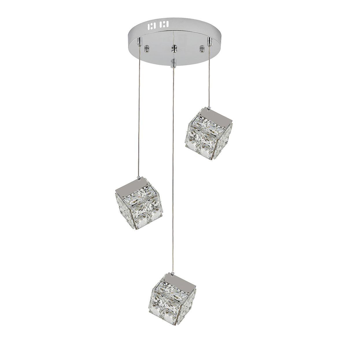 Подвесная светодиодная люстра Indigo Radioso 12048/3P Chrome V000136L