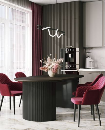 Стол обеденный Stool Group Ballet темное дерево