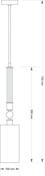 Подвесной светильник KUTEK LEA LEA-ZWM-1(BN/A)