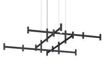 Люстра подвесная Alfa Light F3024-08 MAT BLACK