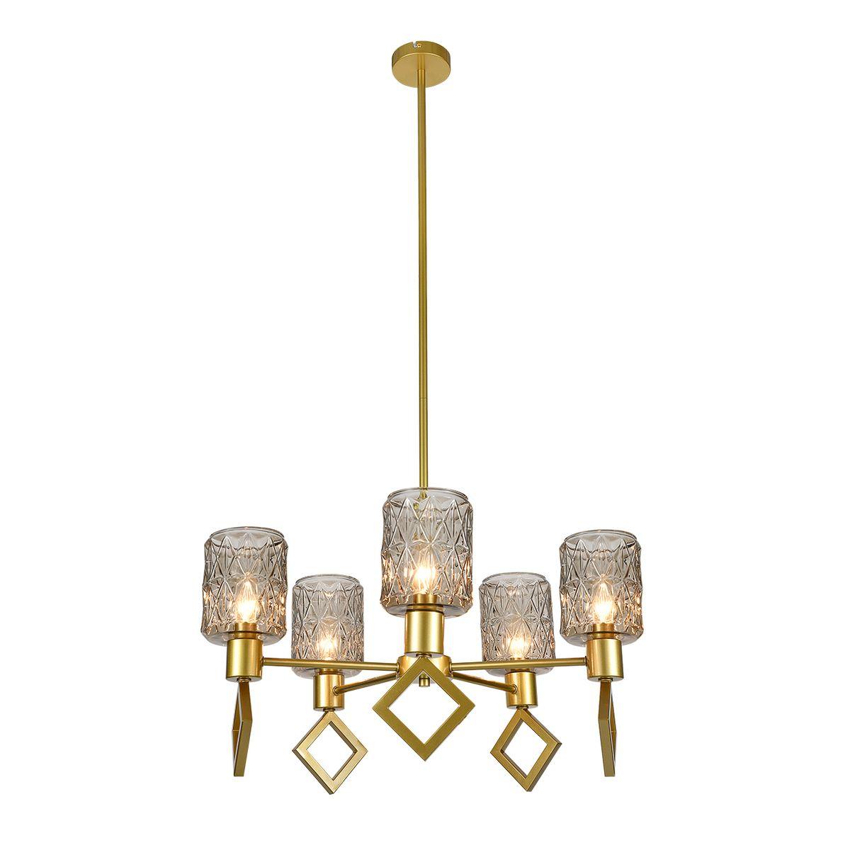 Подвесная люстра Indigo Preda V13025/5R Gold V000469