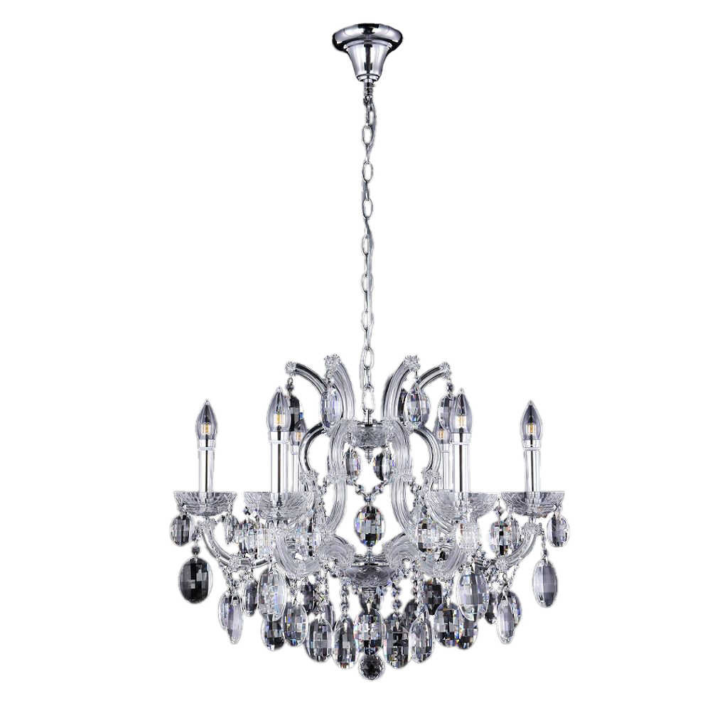 Подвесная люстра Crystal Lux Hollywood SP6 Chrome