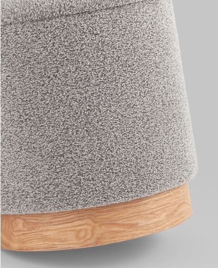 Пуф Stool Group Холли S букле серый