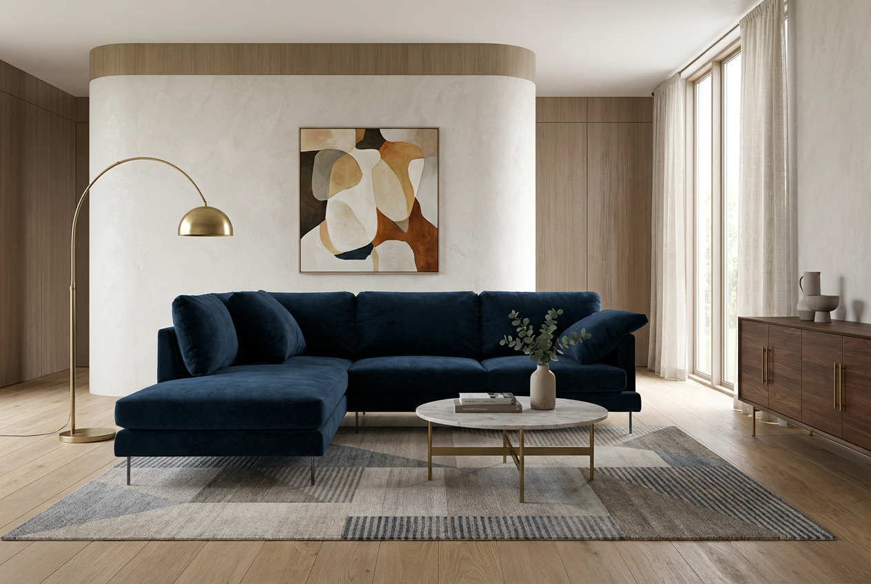 Диван IVASA Saha угловой со спинкой