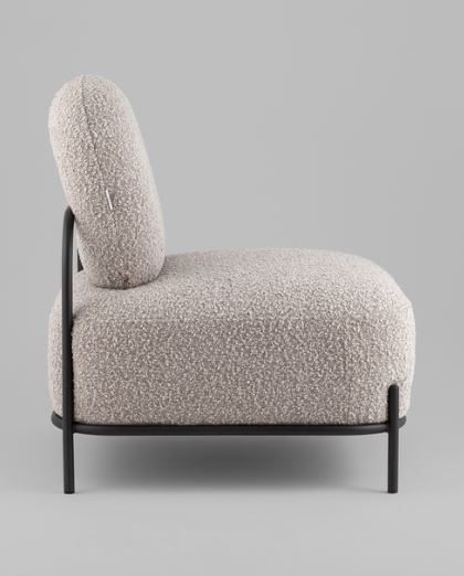 Кресло Stool Group Стоун new ткань букле серо-бежевый