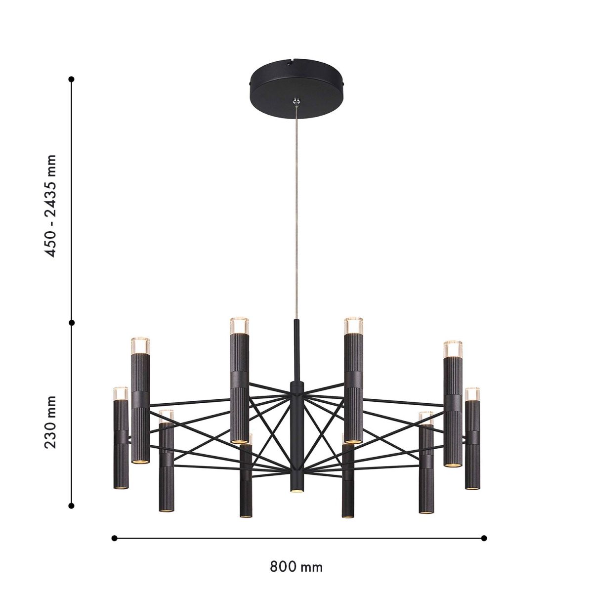 Подвесная светодиодная люстра Favourite Blick 4758-10P