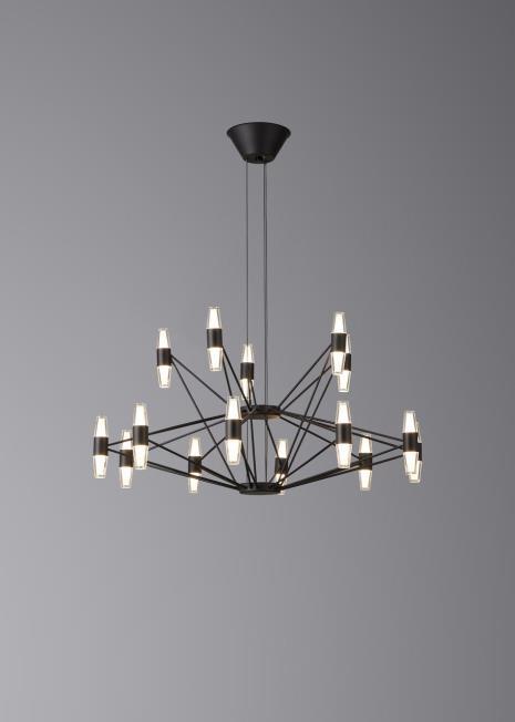 Люстра подвесная Alfa Light F3024-60 BLACK