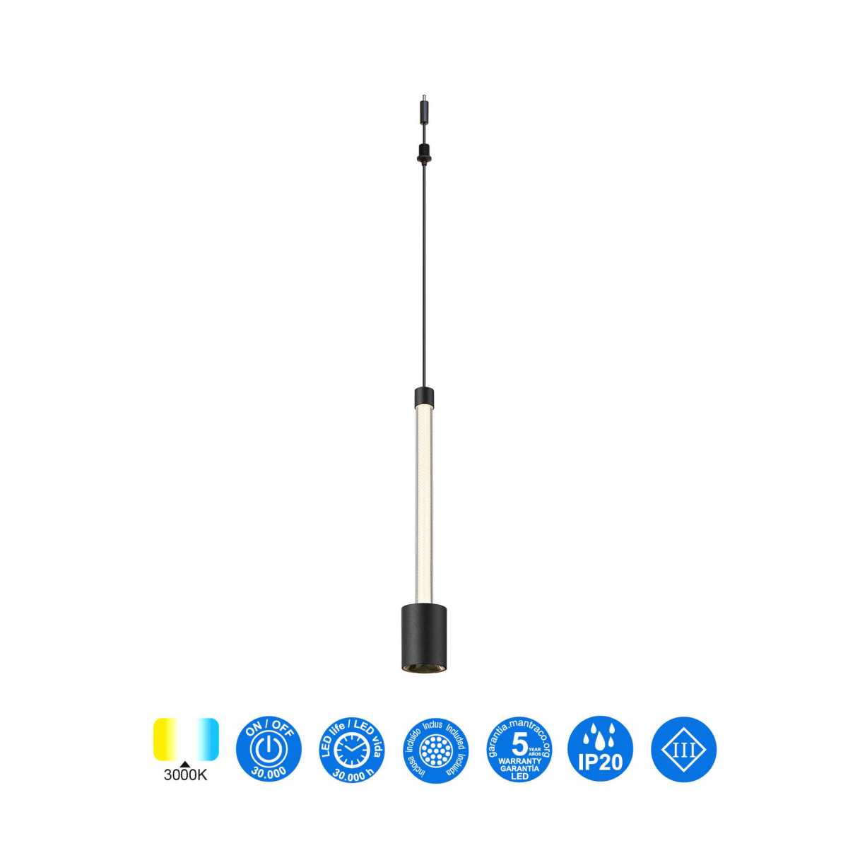 Подвесной модульный светильник без основания Mantra Fugaz 9329