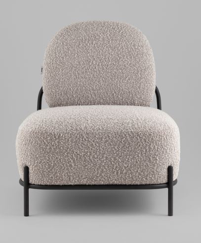 Кресло Stool Group Стоун new ткань букле серо-бежевый