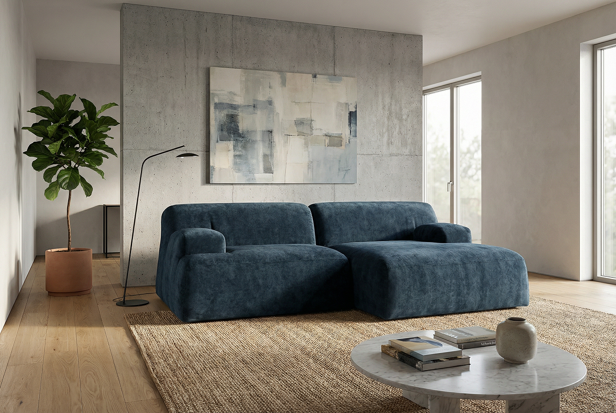 Диван SAIWALA Бьерн с оттоманкой