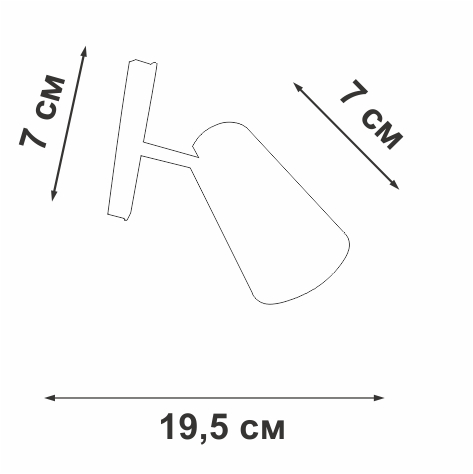 Трековый светильник поворотный Vitaluce VT0200059-01