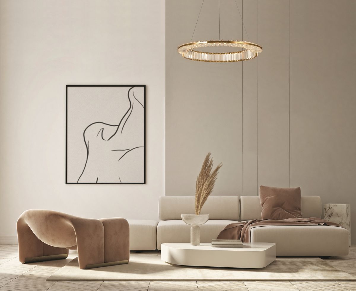 Подвесной светодиодный светильник Maytoni Krone P097PL-L36BS3K1