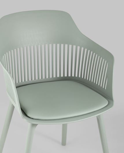 Стул Stool Group Crocus с подушкой серо-зеленый