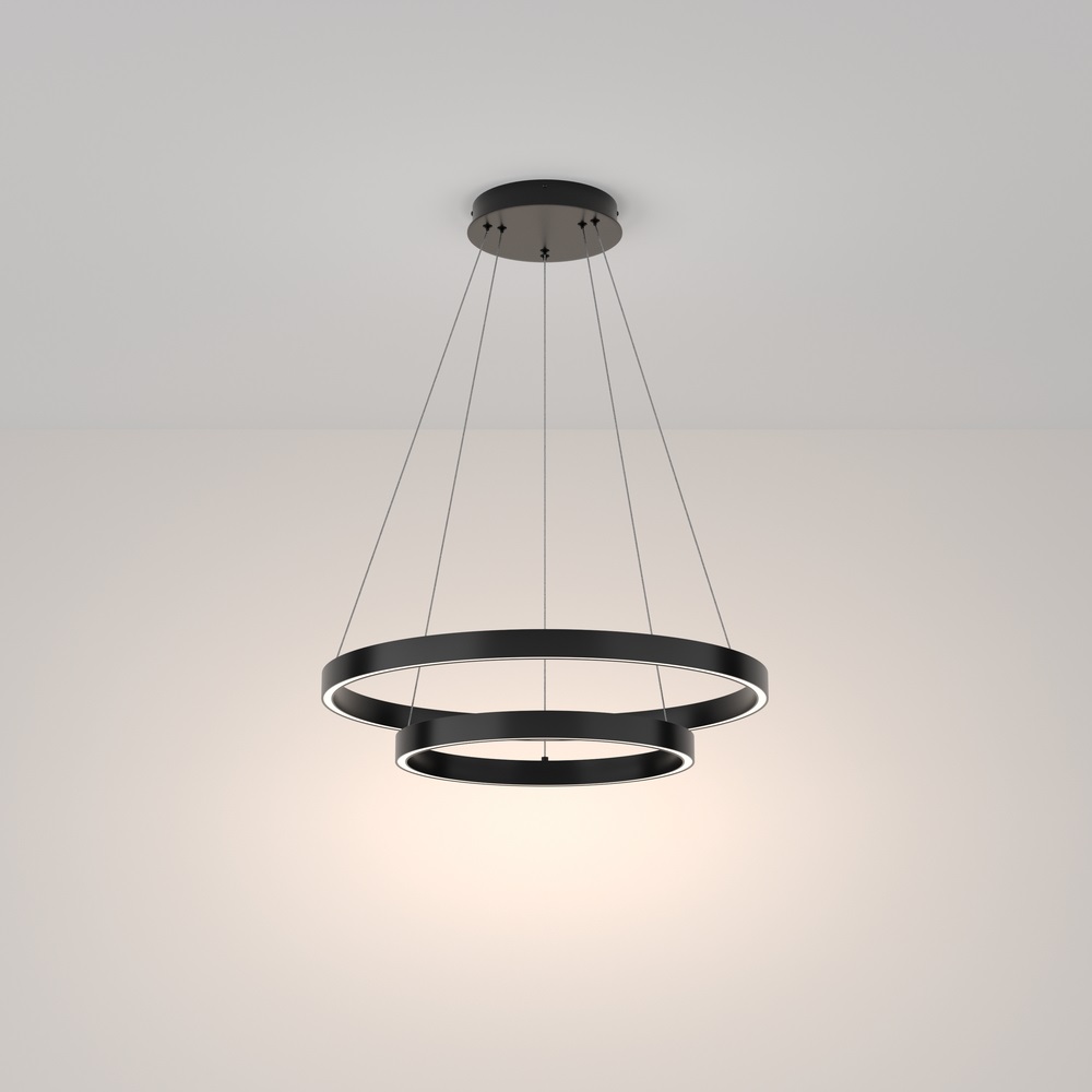 Подвесной светодиодный светильник Maytoni Rim MOD058PL-L55BK