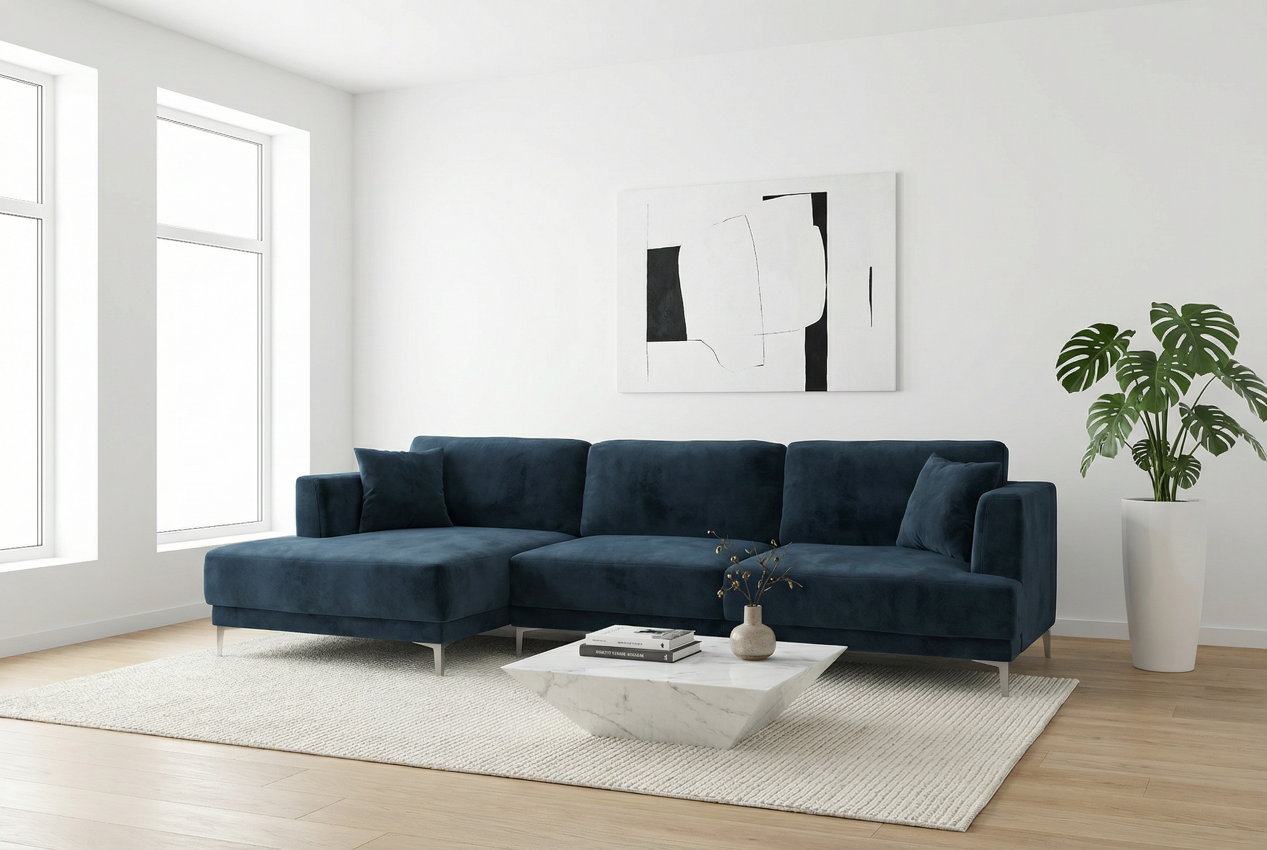 Диван IVASA Taiga с оттоманкой малый