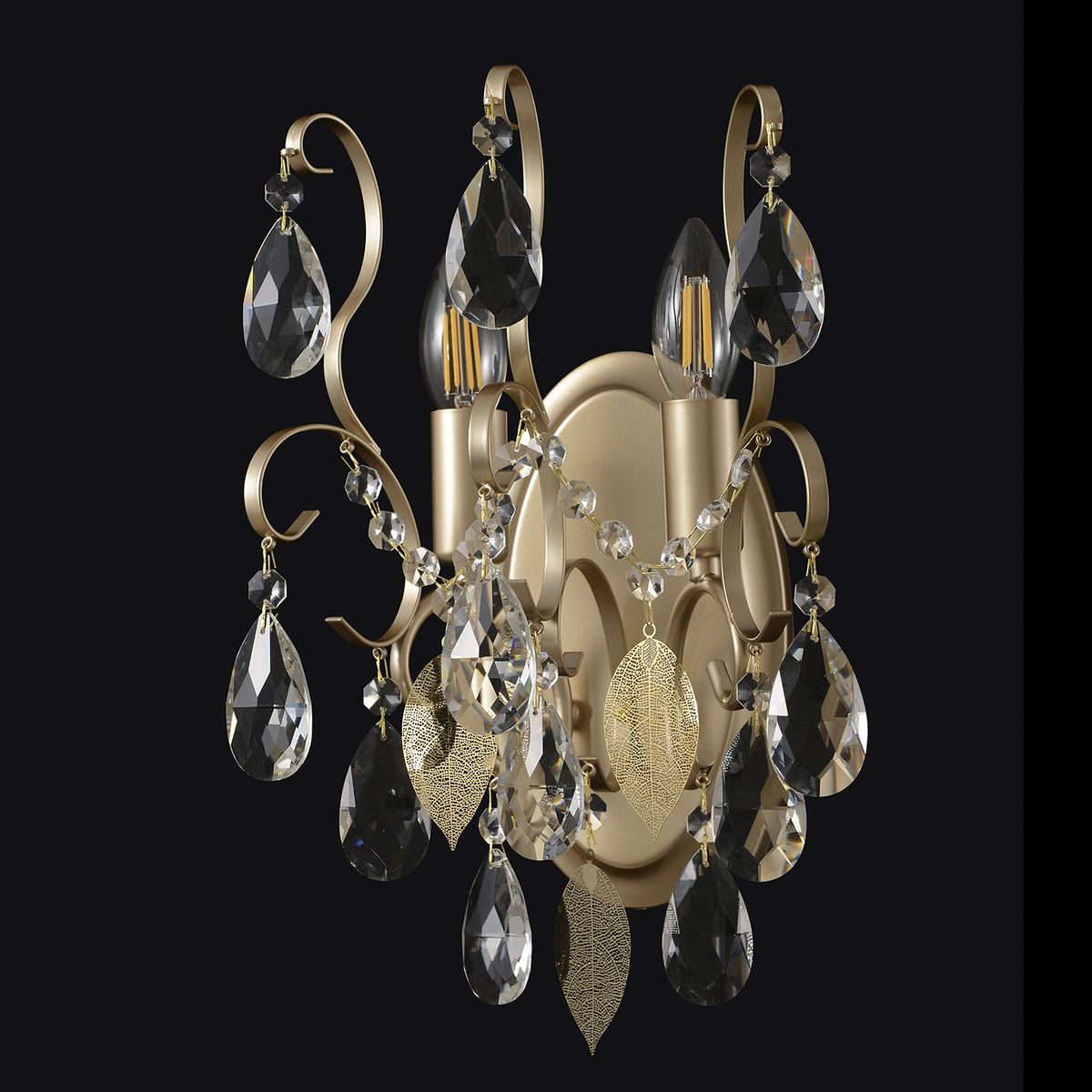 Настенный светильник Crystal Lux Esmiralda AP2 Gold