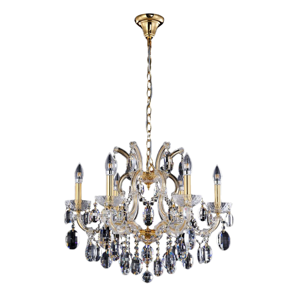 Подвесная люстра Crystal Lux Hollywood SP6 Gold