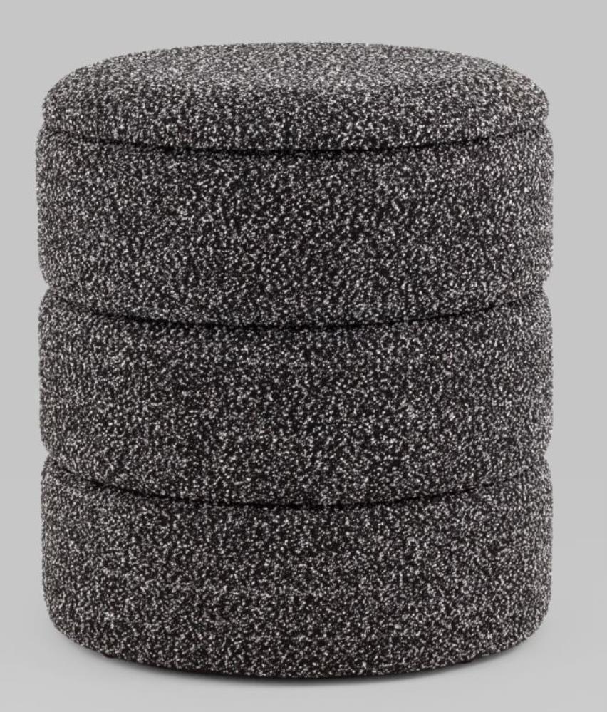 Пуф Stool Group Hive S букле черный меланж
