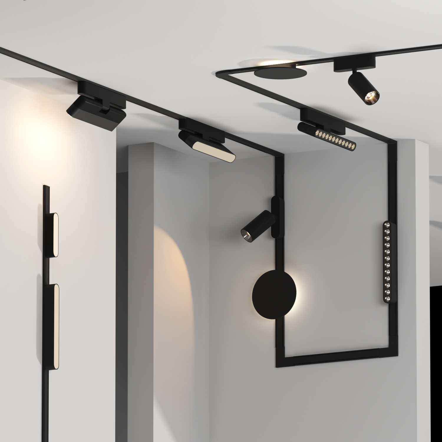 Светильник трековый ZZOK NLL12-BK-S