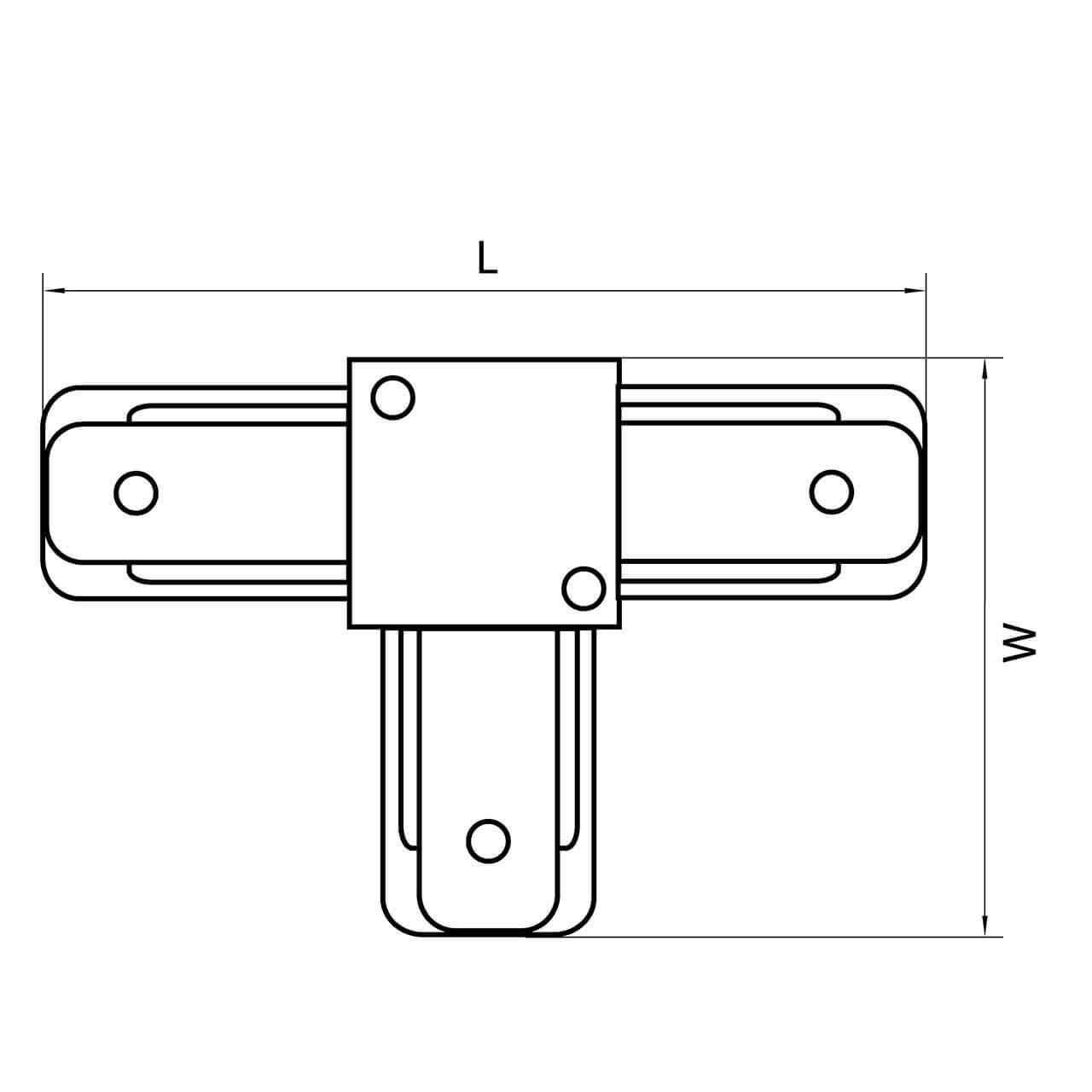 Коннектор T-образный Lightstar Barra 502137