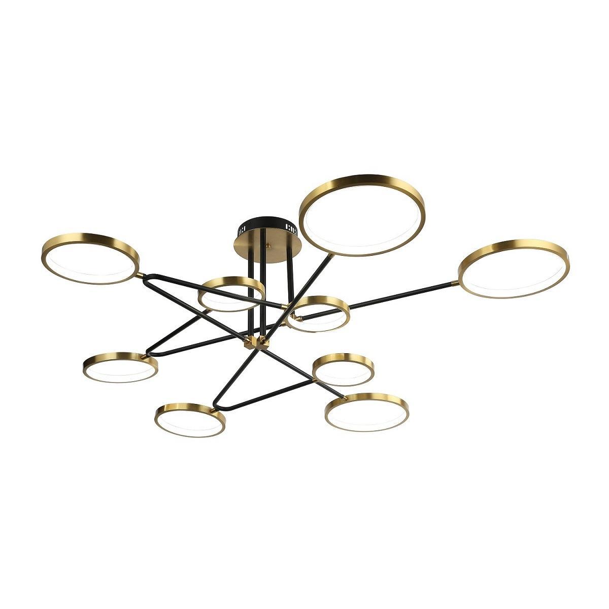 Потолочная светодиодная люстра Gerhort G51245/9GD+BK