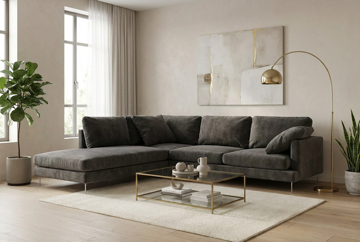 Диван IVASA Saha угловой со спинкой