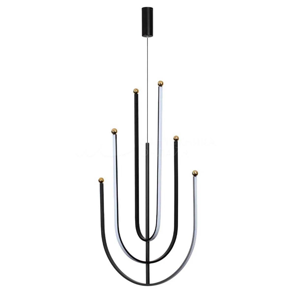 Люстра подвесная Alfa Light F3924-62 BK 70W ?60*H11 0