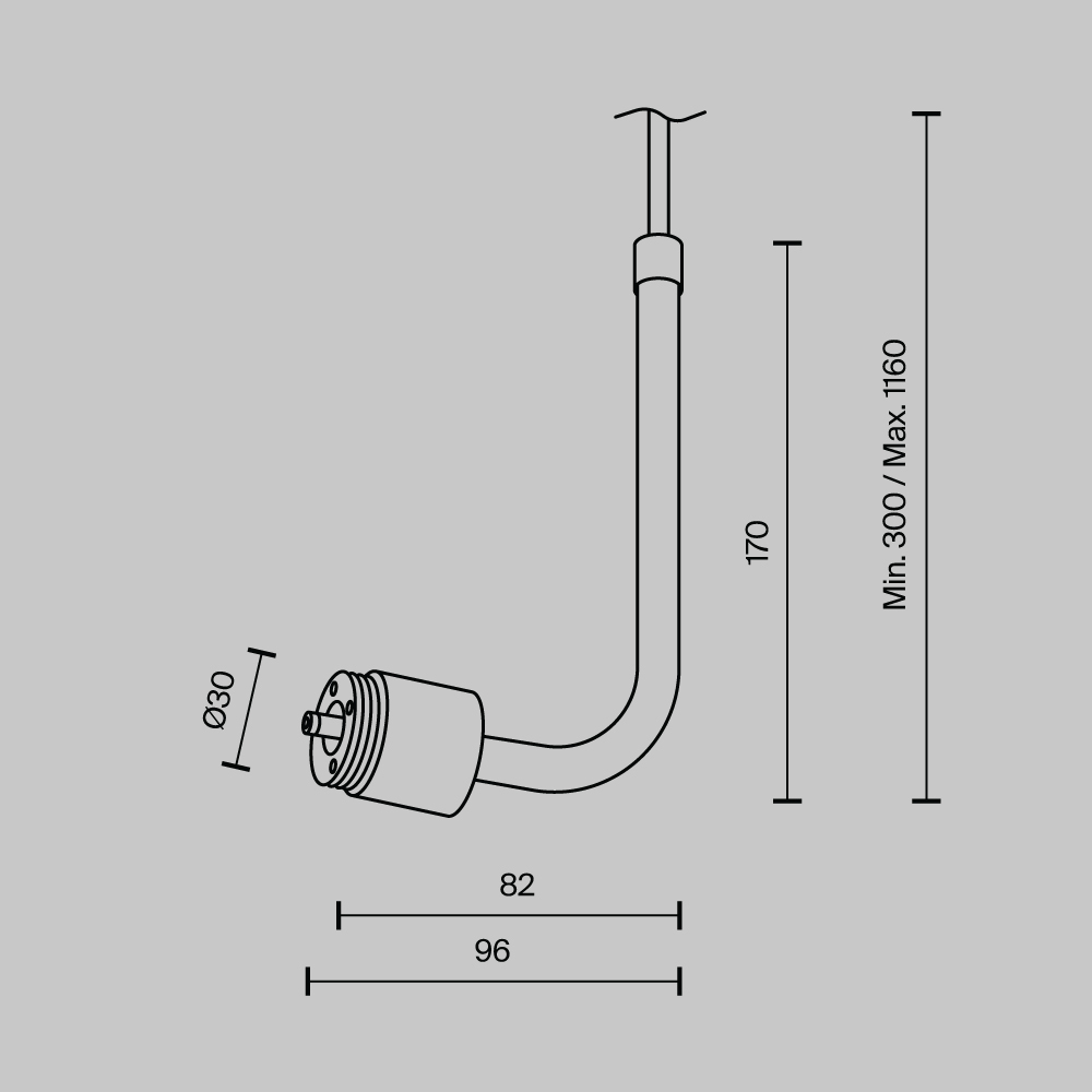 Аксессуар Maytoni Technical CA024PL-P-B