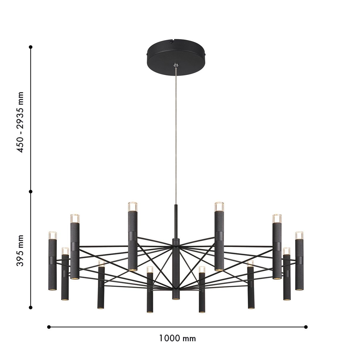 Подвесная светодиодная люстра Favourite Blick 4758-12P
