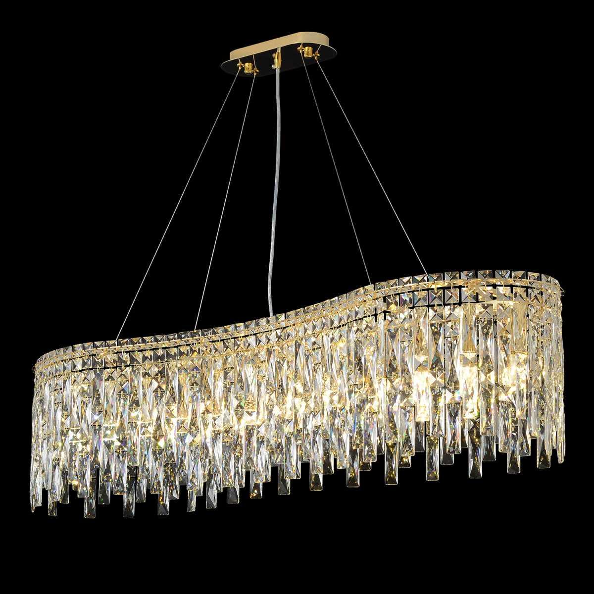Подвесная люстра Crystal Lux ABRIL SP12 L1200 GOLD