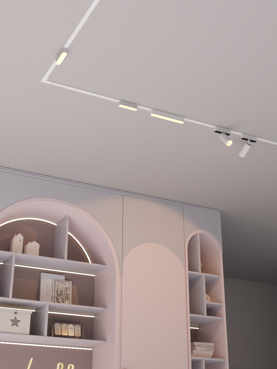 Светильник трековый ZZOK NLM06-WH-S