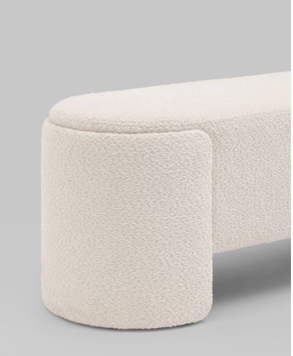 Банкетка Stool Group Taks букле белый