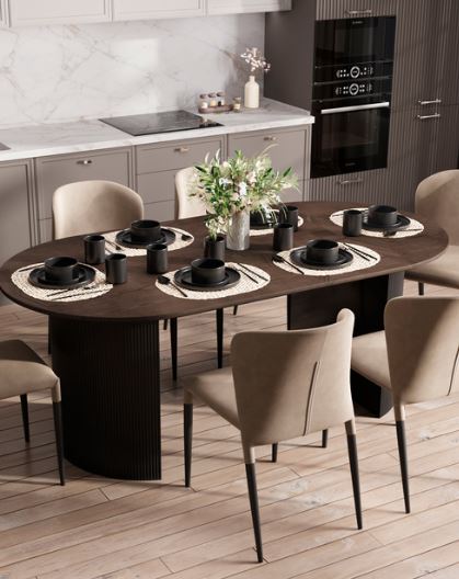 Стол обеденный Stool Group Ballet темное дерево