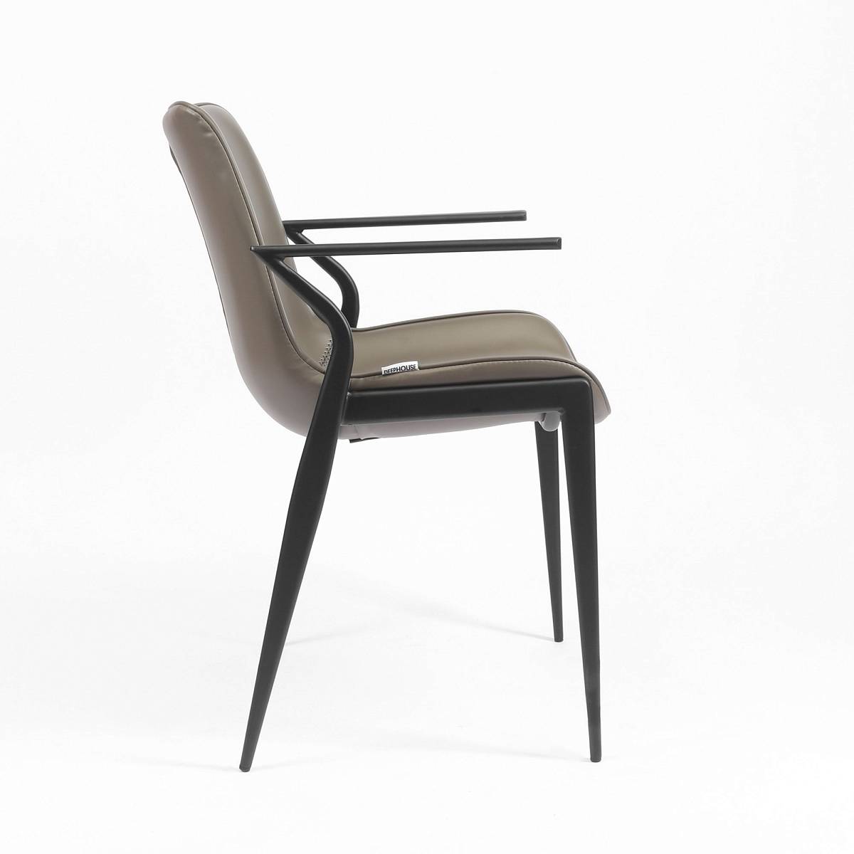 Стул Deephouse ЭССЕН серая экокожа металл