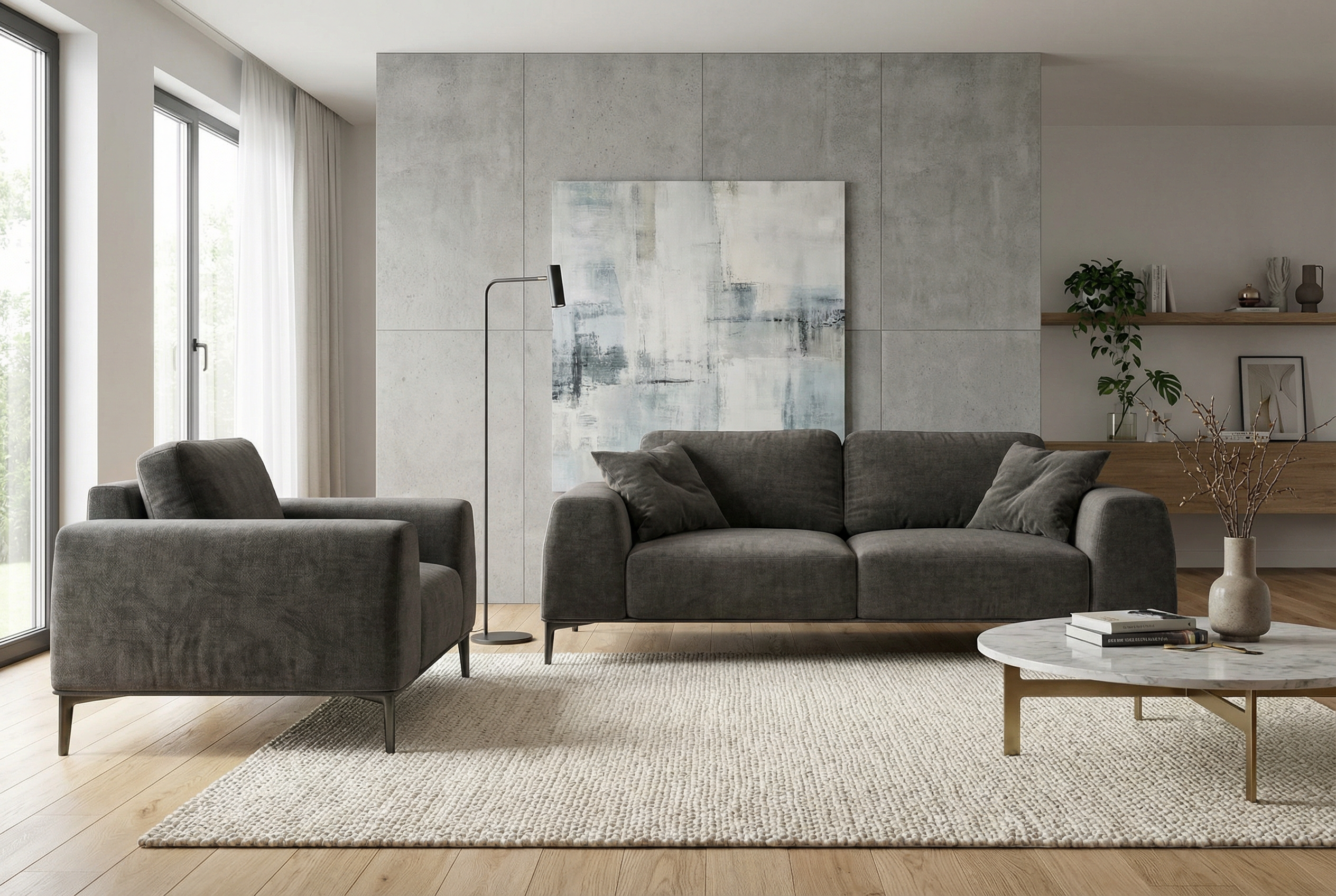 Диван Cloud Cloud прямой двухместный